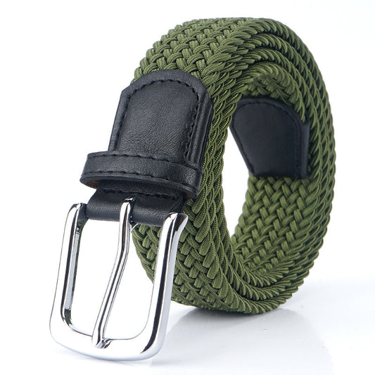 Canvas Elastic Stretch Belt Pin Buckle Canvas Belt
