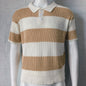 Mens Clothing Summer Fashion Lapel Sweater Short Sleeve Men Clothing Men Wears